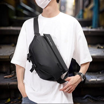 Multifunctional Men S Cross-Body Chest Bag Cycling Function Shoulder Backpack Boys Sports Commuting