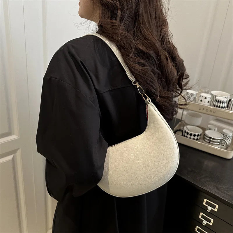 Crescent Crossbody Bag for Women – Chic Shoulder Handbag with Adjustable Strap