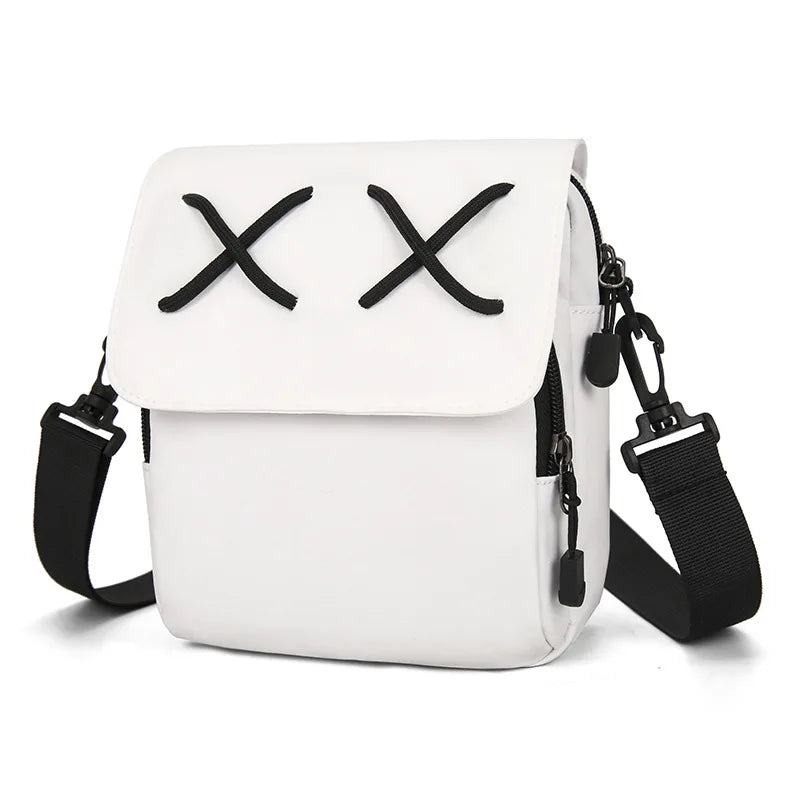 Personality Square Bag Style Hong Kong Couples One Shoulder Outdoor Leisure Student Crossbody Female