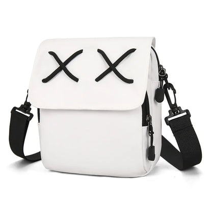 Personality Square Bag Style Hong Kong Couples One Shoulder Outdoor Leisure Student Crossbody Female