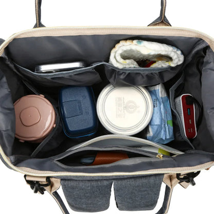 Large Diaper Bag Backpack – Multifunctional Mommy Bag with Insulated Pockets