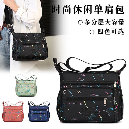 Single-Shoulder Bag Fashionable Lettered Gilding Versatile Crossbody Bag