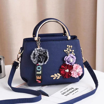 Elegant Mini Crossbody Bag 3d Flower Decor Handbag Women S Shoulder Bag Street Trends Tote Bag Purse