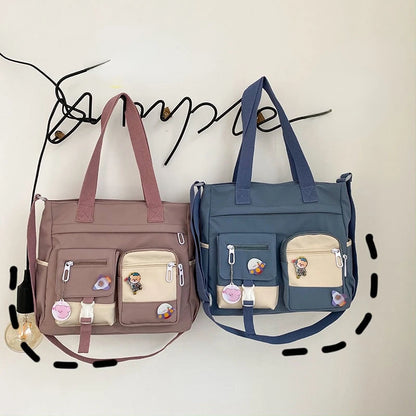 Crossbody Messenger Bag for Women – Waterproof Canvas School Bag
