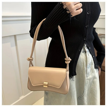 Vegan Leather Crossbody Bag – Lightweight Flap Purse for Office & Daily Use