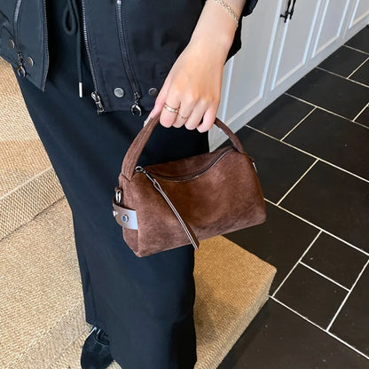 Retro Mini Crossbody Bag for Women – PU Leather Shoulder Purse