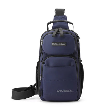 Men S Chest Bag Multifunctional Leisure Commuting One Shoulder Large Capacity Travel Portable Nylon