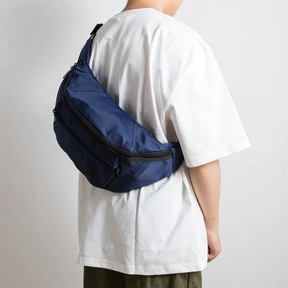 Men S Crossbody Bag Large Capacity Leisure Sports Chest Waterproof Oxford Cloth Riding Outdoor
