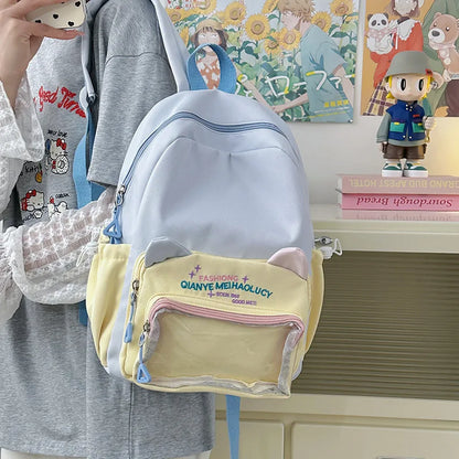 Cute Cat Student Large-Capacity Schoolbag Backpack
