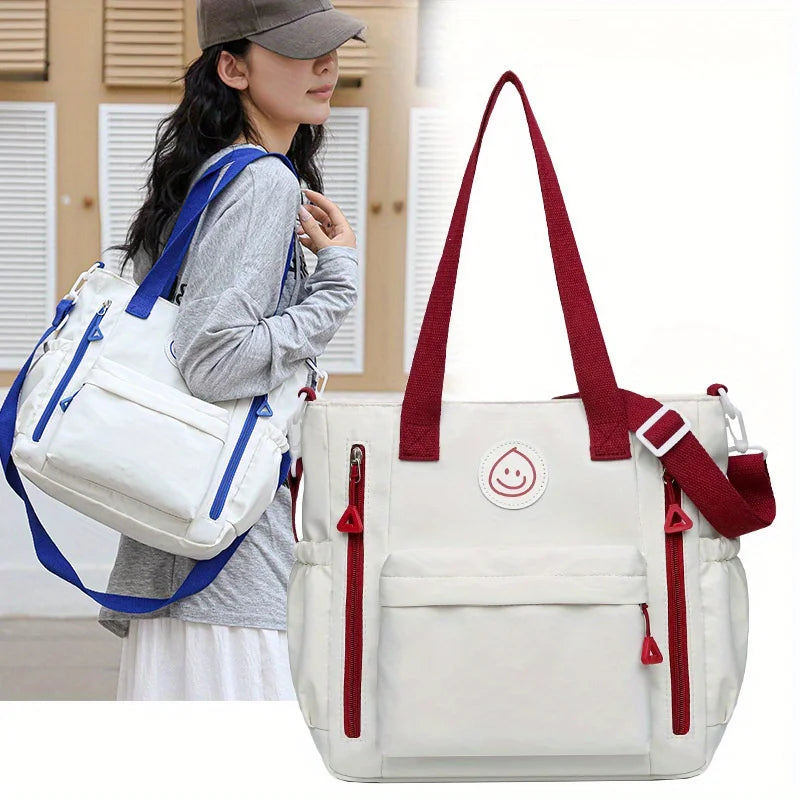 Simple Casual Shoulder Bag Adjustable Strap Large Capacity Fashionable Versatile Crossbody Bag