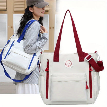 Simple Casual Shoulder Bag Adjustable Strap Large Capacity Fashionable Versatile Crossbody Bag