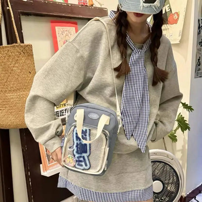 Mini Ita Bag Crossbody – Transparent Window Kawaii Shoulder Bag for Students