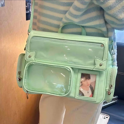 Ita Bag Large Capacity Crossbody with Clear Display Pockets