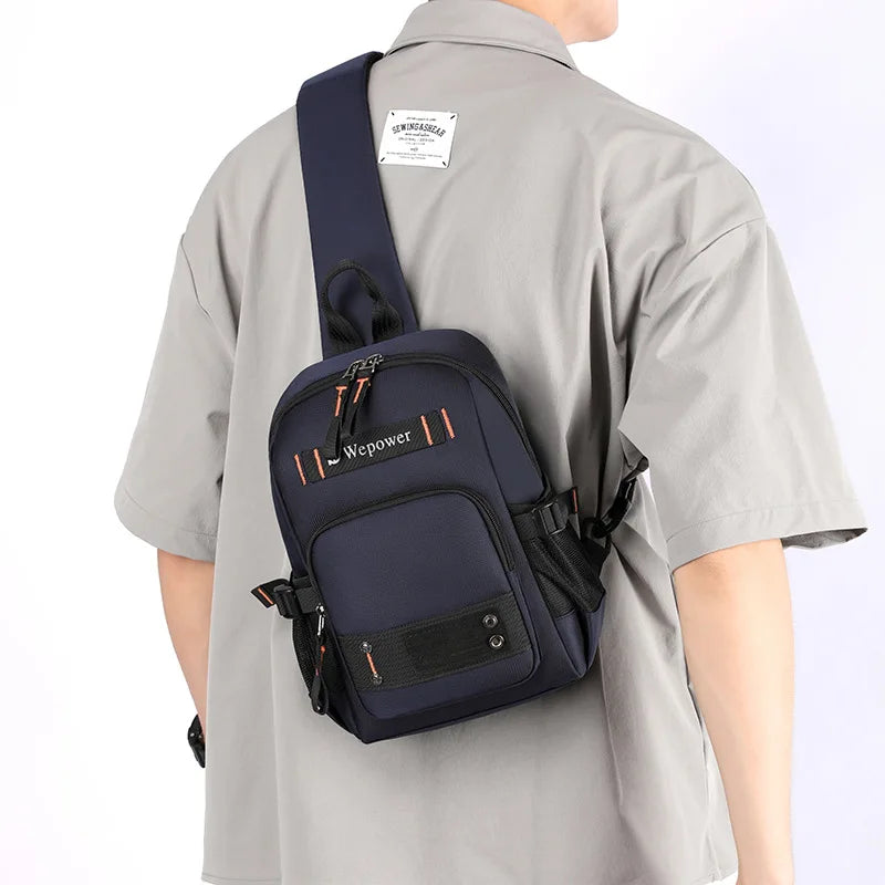 Large Capacity Daily Travel Hand Lading Shoulder Strap Nylon Waterproof Functional Practical Chest