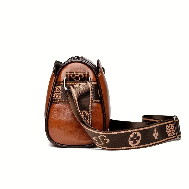 Elegant Water-Resistant Handbags Crossbody Bag Solid Color Adjustable Strap Secure Zipper Closure