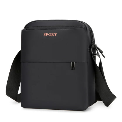 Men S Large-Capacity Single-Shoulder Bag Casual Sports Crossbody Bag Multi-Compartment Commuter