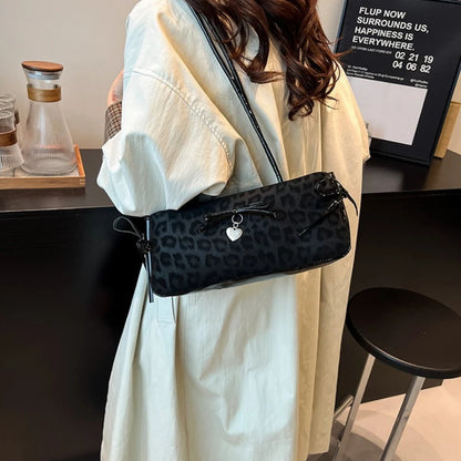 Heart Charm Thin Shoulder Bag Strap Retro Daily Shopping Casual Versatile