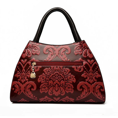 Luxury Embossed Leather Handbag for Women – Crossbody Shoulder Bag