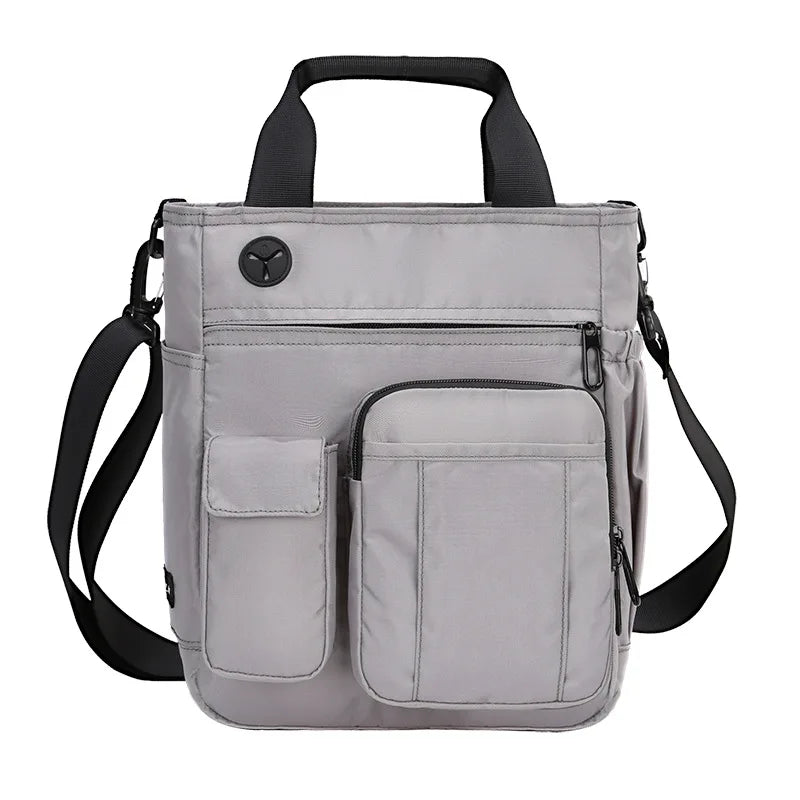 Shoulder Crossbody Bag Men S Casual Multi-Function Portable Business Oxford Cloth File Computer