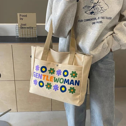 Commuting Canvas Bag Women S Wholesale Fashionable Casual Armpit Bag Large Capacity Trendy Korean