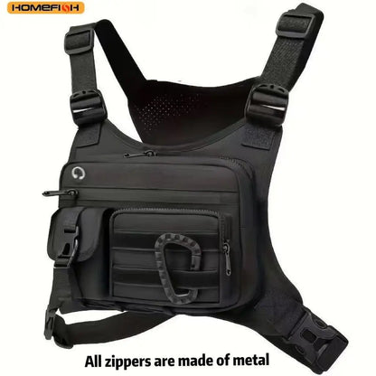 Homefish Outdoor Chest Bag Men Women Tactical Vest Running