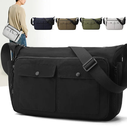 Casual Large-Capacity Crossbody Bag Both Men Women - Waterproof