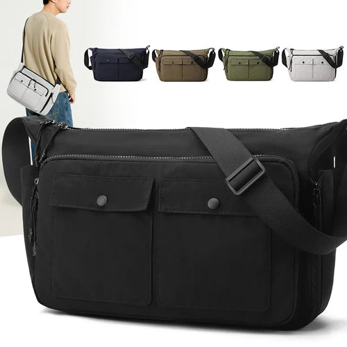 Casual Large-Capacity Crossbody Bag Both Men Women - Waterproof