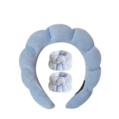 Puffy Spa Headband – Fluffy Terry Cloth Face Wash Hair Hoop