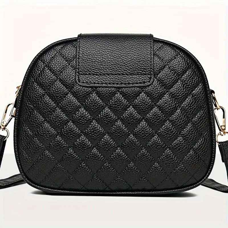 Quilted Crossbody Bag for Women – Vintage Lock Shoulder Purse
