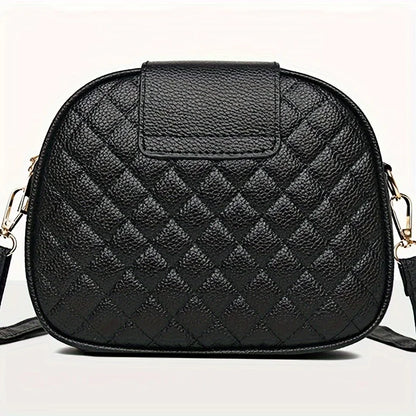 Quilted Crossbody Bag for Women – Vintage Lock Shoulder Purse