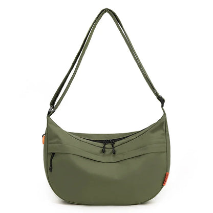 Waterproof Nylon Fabric Simple Dumpling Bag Lightweight Crossbody Bag Casual Large-Capacity