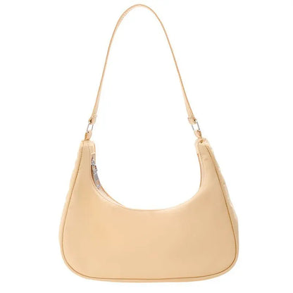 Fashionable Shoulder Underarm Bag Light Small Solid Color Satchel Stylish Women Tote