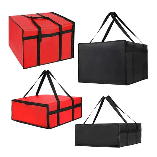 1pc Reusable Insulated Food Delivery Bag Lightweight Pizza Carrier Keep Cold Thermal Storage Tote