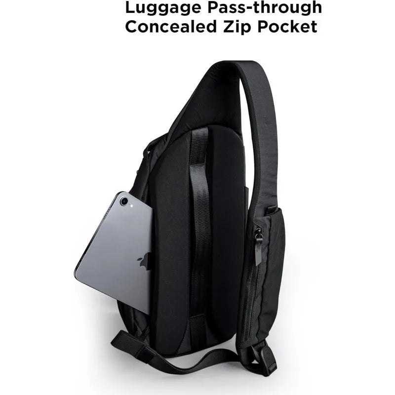 7 5l Single Shoulder Sling Chest Bag Crossbody Backpack Water Bottle Holder Fits 11 Inch Tablet