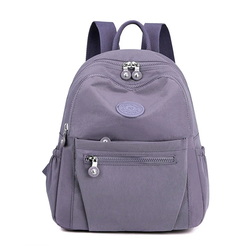 Multi-Pocket Nylon Tote Bag Lightweight Nylon Backpack Women - Waterproof