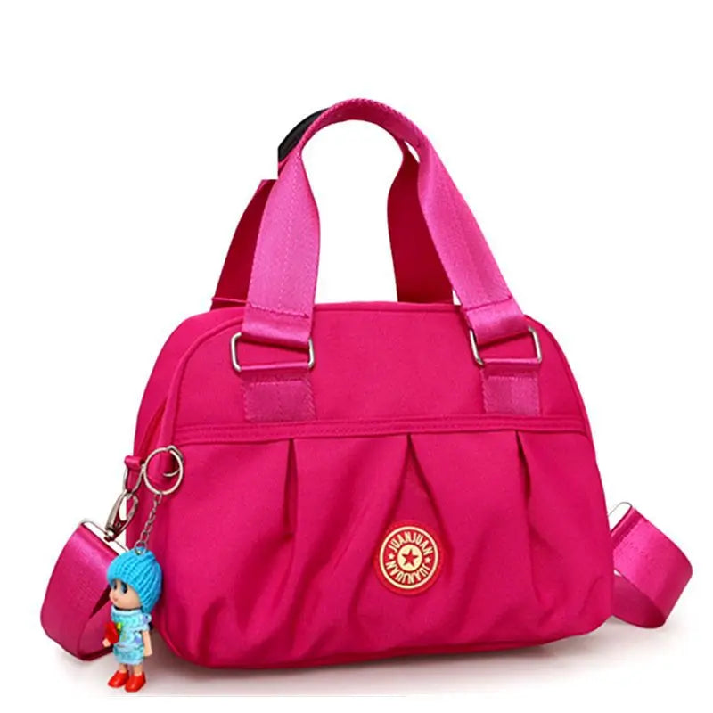 Nylon Crossbody Bag Solid Color Shoulder Bag Women S Casual Handbag Purse