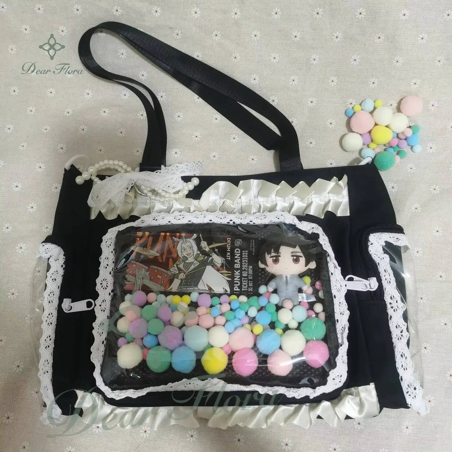 Pom Pom Balls Mixed Set – 60Pcs Fluffy DIY Craft & Ita Bag Decor