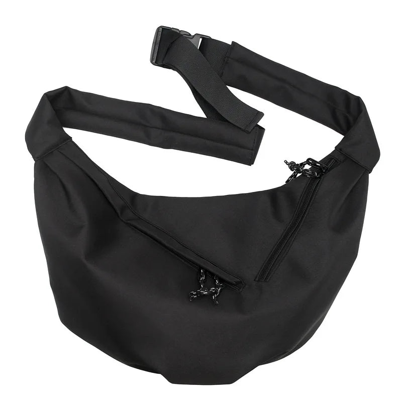 Men S Cross-Body Leisure Sports Dumpling Bag Women One-Shoulder Canvas Satchel