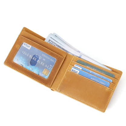 Real Leather Light Short Men S Wallet Multi Card Money Clip Laser Engraving Gift