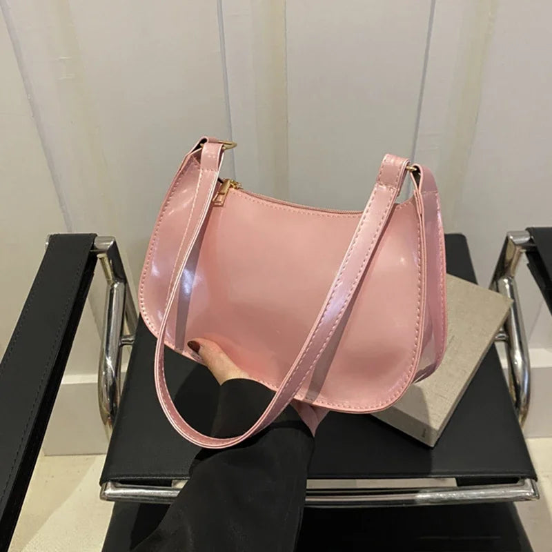 Retro PU Leather Hobo Shoulder Bag – Casual Women's Underarm Purse