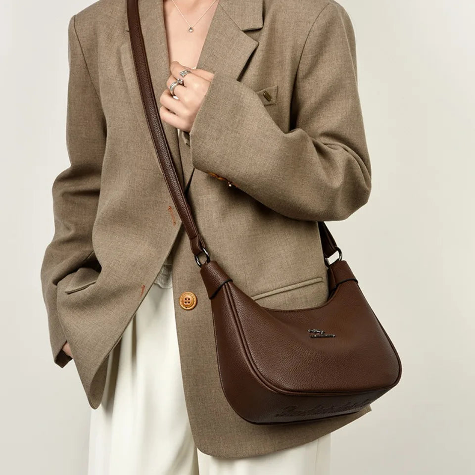 Women's Luxury Soft PU Leather Crossbody Shoulder Bag
