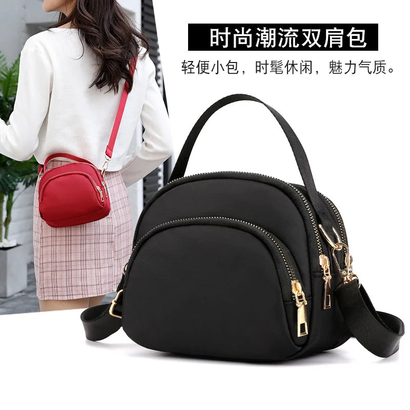 Fashionable Versatile Nylon Fabric Large-Capacity Shell Bag Lightweight Single-Shoulder Crossbody