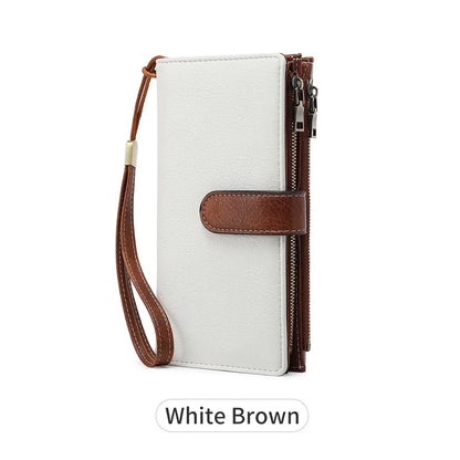Rfid Anti-Theft Brush Women S Wallet Multi-Functional Three-Fold Long