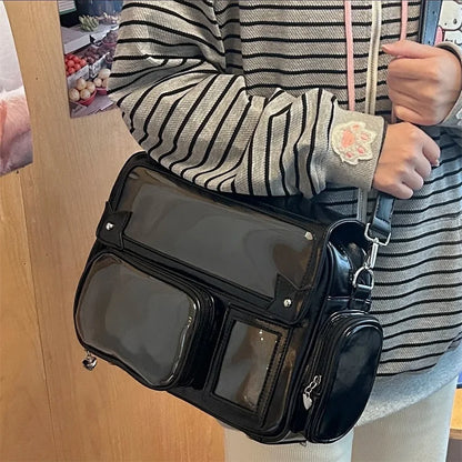 Ita Bag Large Capacity Crossbody with Clear Display Pockets