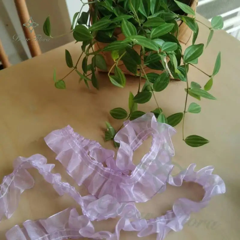 Decorative Ruffle Lace Trim Ribbon for Ita Bag DIY