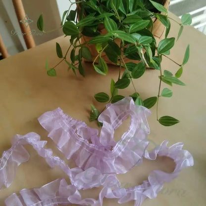 Decorative Ruffle Lace Trim Ribbon for Ita Bag DIY