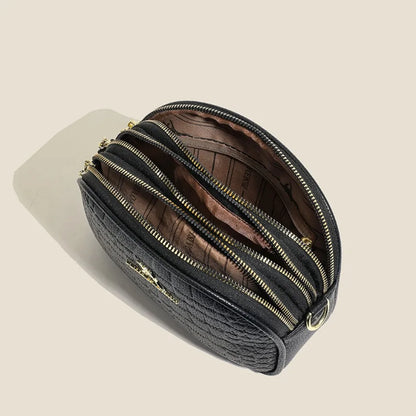 Crocodile PU Leather Women's Crossbody Bag – Light Luxury Shoulder Handbag