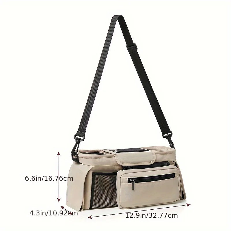 Stroller Organizer Bag with Cup Holders – Large Capacity Baby Caddy