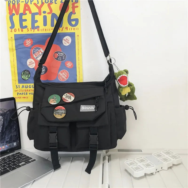 Campus Crossbody Bag Large Capacity Messenger Bag