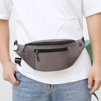 Fashionable Waist Bag Simple Multifunctional Shoulder Crossbody Go Out Oxford Cloth Change Mobile